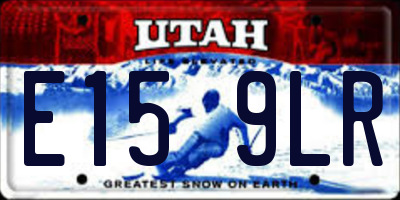 UT license plate E159LR