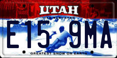 UT license plate E159MA