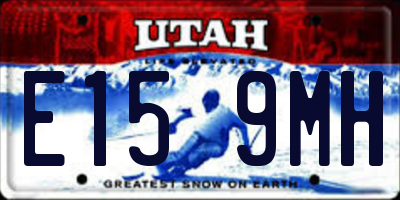 UT license plate E159MH