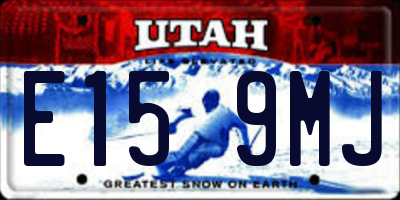 UT license plate E159MJ