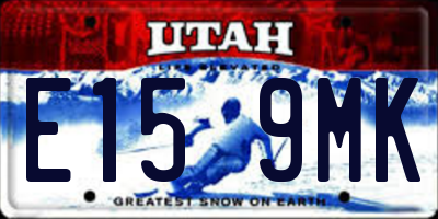 UT license plate E159MK
