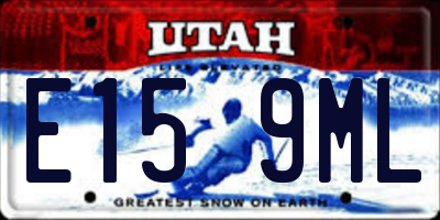 UT license plate E159ML