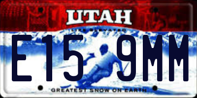 UT license plate E159MM