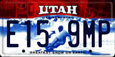UT license plate E159MP