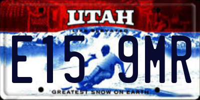 UT license plate E159MR