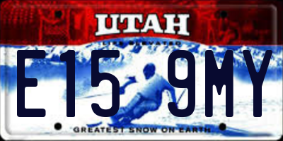 UT license plate E159MY