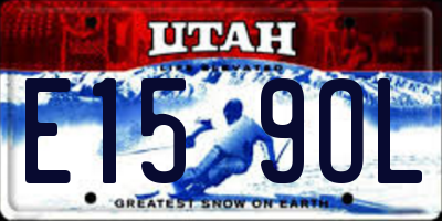 UT license plate E159OL