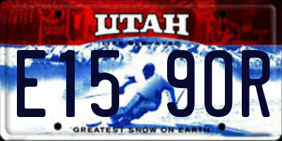 UT license plate E159OR