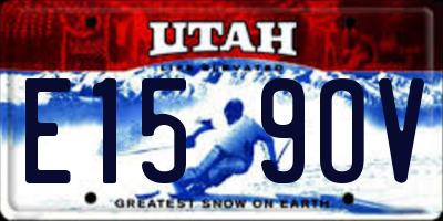 UT license plate E159OV