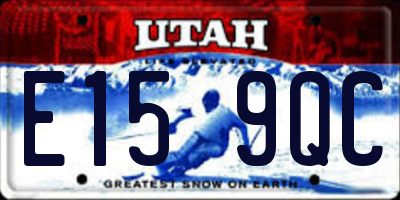 UT license plate E159QC