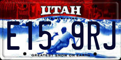 UT license plate E159RJ