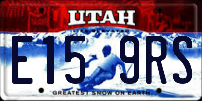 UT license plate E159RS