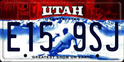 UT license plate E159SJ