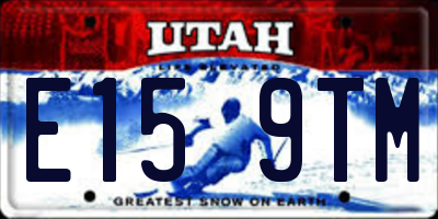 UT license plate E159TM