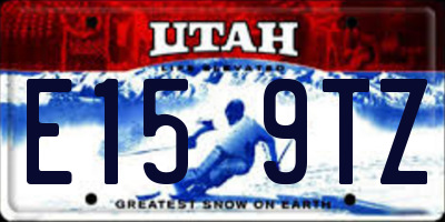 UT license plate E159TZ