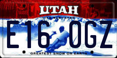 UT license plate E160GZ