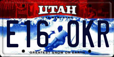 UT license plate E160KR