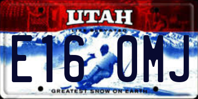 UT license plate E160MJ