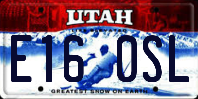 UT license plate E160SL