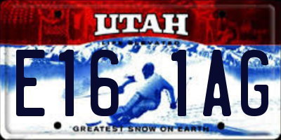 UT license plate E161AG