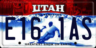 UT license plate E161AS