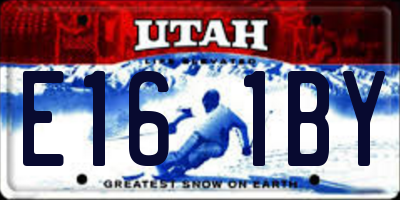 UT license plate E161BY