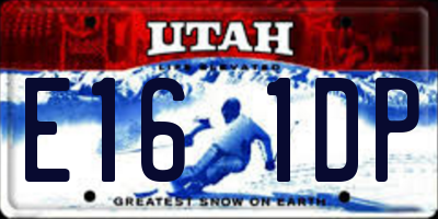 UT license plate E161DP