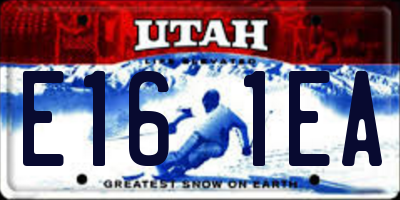 UT license plate E161EA