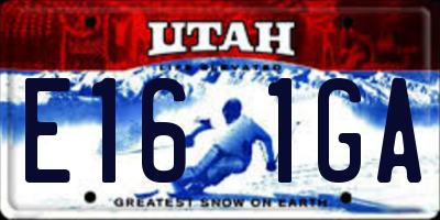 UT license plate E161GA