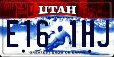 UT license plate E161HJ