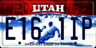 UT license plate E161IP