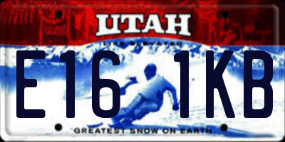 UT license plate E161KB