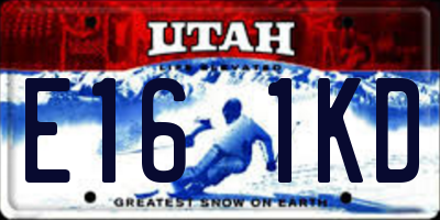 UT license plate E161KD