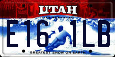 UT license plate E161LB