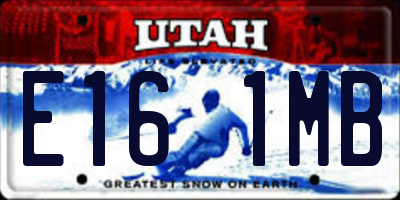 UT license plate E161MB