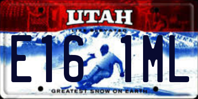 UT license plate E161ML