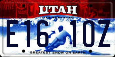 UT license plate E161OZ