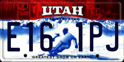 UT license plate E161PJ