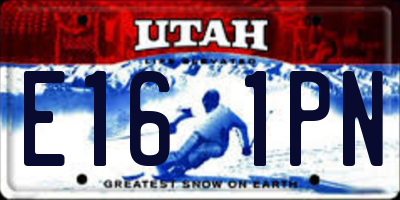 UT license plate E161PN