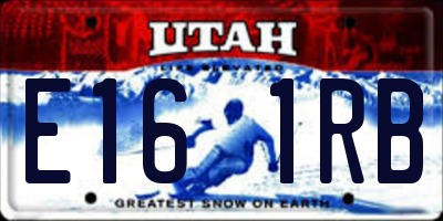UT license plate E161RB