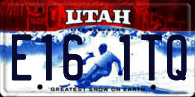 UT license plate E161TQ