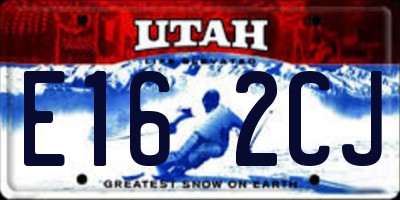 UT license plate E162CJ