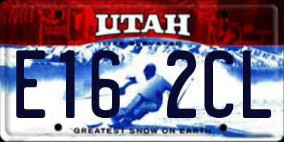 UT license plate E162CL