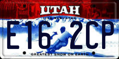 UT license plate E162CP