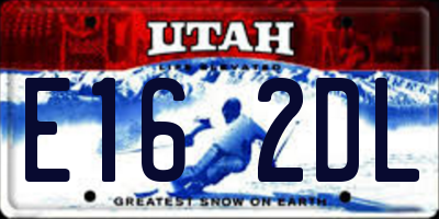 UT license plate E162DL
