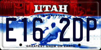 UT license plate E162DP