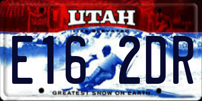 UT license plate E162DR