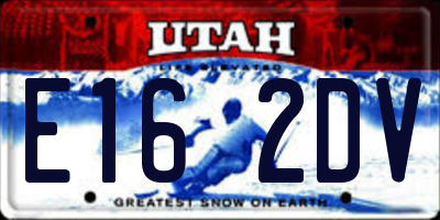 UT license plate E162DV