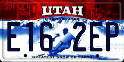 UT license plate E162EP