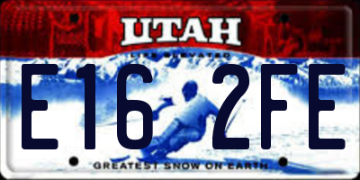 UT license plate E162FE